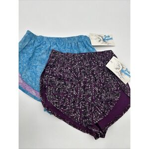 2 Vintage Body Wrappers Shorts Dance Medium Petal short